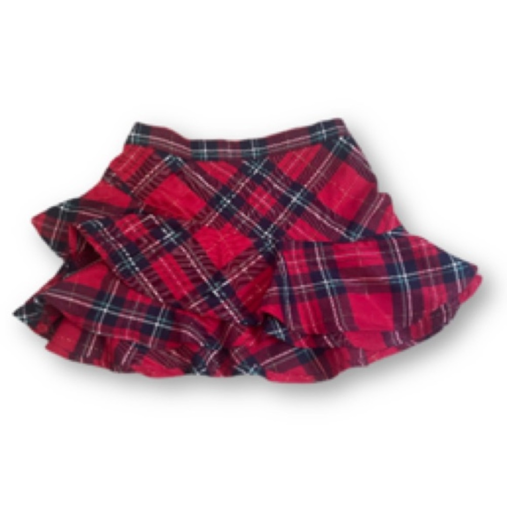 Red plaid flannel skirt! NWT